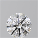 Natural Diamond 2.01 Carats, Round with Excellent Cut, D Color, SI1 Clarity and Certified by GIA