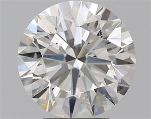 Picture of Natural Diamond 3.00 Carats, Round with Excellent Cut, I Color, SI1 Clarity and Certified by GIA