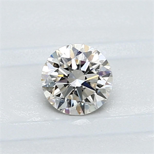 Picture of Natural Diamond 0.50 Carats, Round with Good Cut, J Color, VVS2 Clarity and Certified by GIA