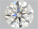 Natural Diamond 0.43 Carats, Round with Excellent Cut, K Color, VVS2 Clarity and Certified by GIA