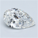 Natural Diamond 2.20 Carats, Pear with  Cut, F Color, VVS2 Clarity and Certified by GIA