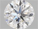 Natural Diamond 0.50 Carats, Round with Very Good Cut, F Color, SI2 Clarity and Certified by GIA