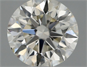 Natural Diamond 0.40 Carats, Round with Excellent Cut, H Color, SI1 Clarity and Certified by IGI