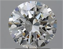 Natural Diamond 2.02 Carats, Round with Excellent Cut, J Color, IF Clarity and Certified by GIA