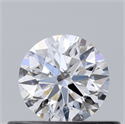 Natural Diamond 0.40 Carats, Round with Excellent Cut, D Color, SI2 Clarity and Certified by GIA