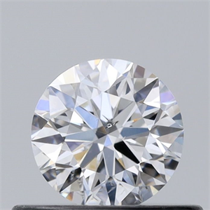 Picture of Natural Diamond 0.40 Carats, Round with Excellent Cut, D Color, SI2 Clarity and Certified by GIA