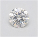 Natural Diamond 0.56 Carats, Round with Excellent Cut, H Color, SI2 Clarity and Certified by IGI