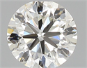 Natural Diamond 0.40 Carats, Round with Very Good Cut, J Color, VVS1 Clarity and Certified by GIA