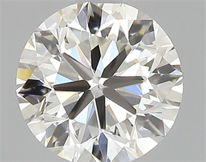 Picture of Natural Diamond 0.40 Carats, Round with Very Good Cut, J Color, VVS1 Clarity and Certified by GIA