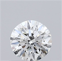 Natural Diamond 0.40 Carats, Round with Excellent Cut, H Color, VS1 Clarity and Certified by GIA