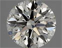 Natural Diamond 2.40 Carats, Round with Excellent Cut, K Color, VVS2 Clarity and Certified by GIA