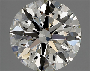 Picture of Natural Diamond 2.40 Carats, Round with Excellent Cut, K Color, VVS2 Clarity and Certified by GIA