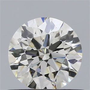 Picture of Natural Diamond 0.54 Carats, Round with Excellent Cut, K Color, VS2 Clarity and Certified by GIA