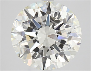 Picture of Natural Diamond 4.01 Carats, Round with Excellent Cut, K Color, VS1 Clarity and Certified by GIA