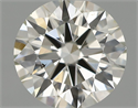 Natural Diamond 0.59 Carats, Round with Excellent Cut, I Color, VS2 Clarity and Certified by IGI