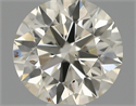 Natural Diamond 0.55 Carats, Round with Excellent Cut, J Color, VS2 Clarity and Certified by IGI