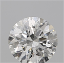 Natural Diamond 0.60 Carats, Round with Excellent Cut, H Color, I1 Clarity and Certified by GIA