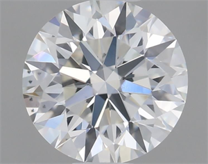 Picture of Natural Diamond 0.53 Carats, Round with Excellent Cut, J Color, VS1 Clarity and Certified by GIA