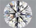 Natural Diamond 2.15 Carats, Round with Excellent Cut, H Color, SI1 Clarity and Certified by GIA