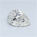 Natural Diamond 0.90 Carats, Pear with  Cut, I Color, VS1 Clarity and Certified by GIA