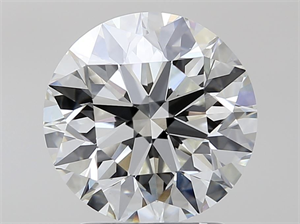 Picture of Natural Diamond 2.00 Carats, Round with Excellent Cut, I Color, VS1 Clarity and Certified by GIA