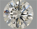 Natural Diamond 0.44 Carats, Round with Excellent Cut, J Color, VS2 Clarity and Certified by IGI