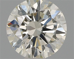 Picture of Natural Diamond 0.44 Carats, Round with Excellent Cut, J Color, VS2 Clarity and Certified by IGI