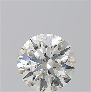 Picture of Natural Diamond 2.01 Carats, Round with Excellent Cut, H Color, SI2 Clarity and Certified by GIA