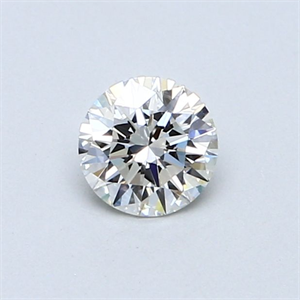 Picture of Natural Diamond 0.44 Carats, Round with Excellent Cut, H Color, VVS1 Clarity and Certified by GIA