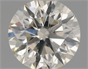 Natural Diamond 0.50 Carats, Round with Excellent Cut, I Color, SI2 Clarity and Certified by IGI