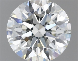 Picture of Natural Diamond 0.44 Carats, Round with Excellent Cut, I Color, VS2 Clarity and Certified by IGI