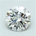 Natural Diamond 1.50 Carats, Round with Excellent Cut, F Color, VVS1 Clarity and Certified by GIA