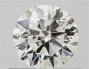 Picture of Natural Diamond 0.50 Carats, Round with Excellent Cut, J Color, SI1 Clarity and Certified by GIA