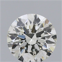 Natural Diamond 0.42 Carats, Round with Excellent Cut, H Color, SI1 Clarity and Certified by IGI