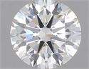 Natural Diamond 0.45 Carats, Round with Excellent Cut, J Color, VVS1 Clarity and Certified by GIA