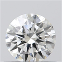 Natural Diamond 0.43 Carats, Round with Excellent Cut, H Color, VS1 Clarity and Certified by GIA