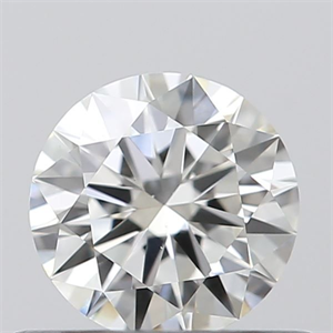 Picture of Natural Diamond 0.43 Carats, Round with Excellent Cut, H Color, VS1 Clarity and Certified by GIA