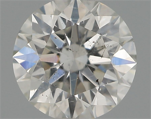 Picture of Natural Diamond 0.43 Carats, Round with Excellent Cut, I Color, SI2 Clarity and Certified by GIA