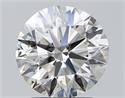 Natural Diamond 2.01 Carats, Round with Excellent Cut, I Color, SI1 Clarity and Certified by GIA