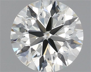 Picture of Natural Diamond 0.41 Carats, Round with Excellent Cut, I Color, VS1 Clarity and Certified by IGI