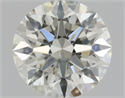 Natural Diamond 0.51 Carats, Round with Excellent Cut, J Color, I1 Clarity and Certified by GIA