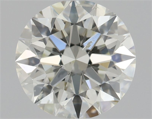 Picture of Natural Diamond 0.51 Carats, Round with Excellent Cut, J Color, I1 Clarity and Certified by GIA