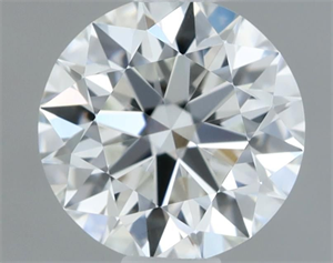 Picture of Natural Diamond 0.40 Carats, Round with Excellent Cut, E Color, IF Clarity and Certified by GIA