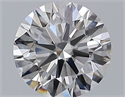 Natural Diamond 1.45 Carats, Round with Excellent Cut, D Color, VS2 Clarity and Certified by GIA