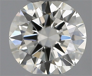 Picture of Natural Diamond 0.40 Carats, Round with Excellent Cut, K Color, VVS2 Clarity and Certified by GIA