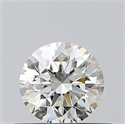 Natural Diamond 0.40 Carats, Round with Good Cut, K Color, VS2 Clarity and Certified by GIA