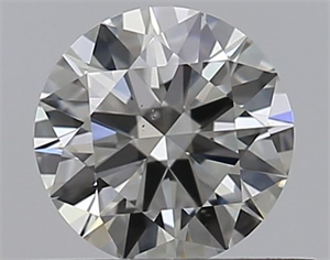 Picture of Natural Diamond 0.45 Carats, Round with Excellent Cut, I Color, VS2 Clarity and Certified by GIA