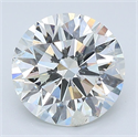 Natural Diamond 2.54 Carats, Round with Excellent Cut, I Color, I1 Clarity and Certified by GIA