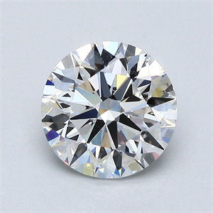 Picture of Natural Diamond 2.03 Carats, Round with Excellent Cut, G Color, VS2 Clarity and Certified by GIA