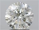 Natural Diamond 1.70 Carats, Round with Excellent Cut, H Color, IF Clarity and Certified by IGI